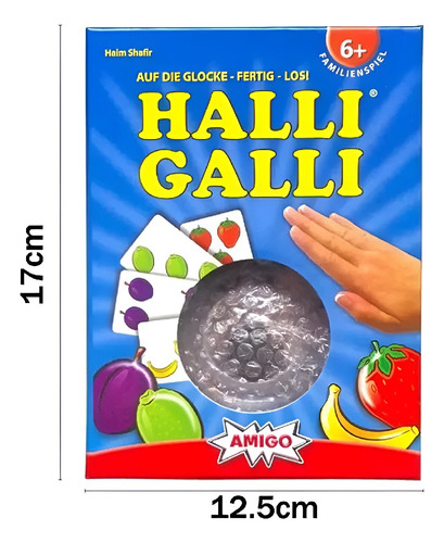 Juego De Mesa Halli Galli Rapidez Visual Familiar Niños