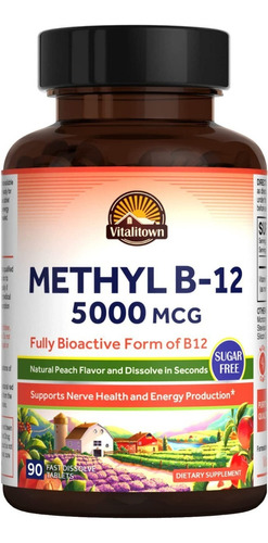 Vitamina B12 5000mcg Vitalitow - U - Unidad A $2115