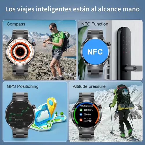 GT4 Pro Reloj inteligente de 1.6 pulgadas, visualización grande