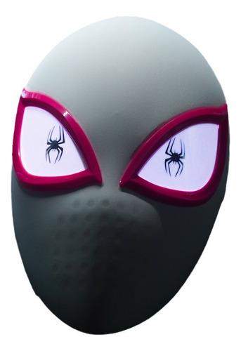Máscara Gwen Spider-man Electro-táctil Con Sensor De Luz