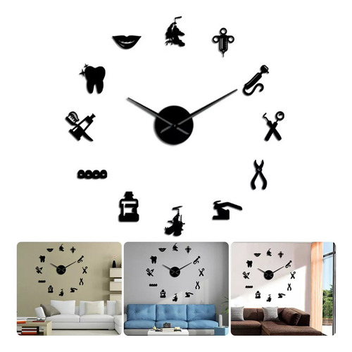 Reloj De Pared Gigante Dentist Diy, De Gran Tamaño