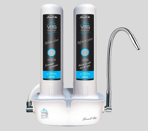 Purificador De Agua Filtro De Red Smart-tek Vita Aqua Safe Color Blanco