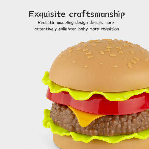 Kids Toys Burger, Juego De 16 Unidades, Juguete De Simulació