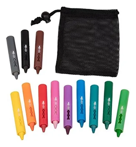 Bath Crayons Super Set -juego De 12 Colores De Dibujo En La
