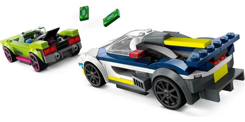 Lego City Police Car And Muscle Car Chase