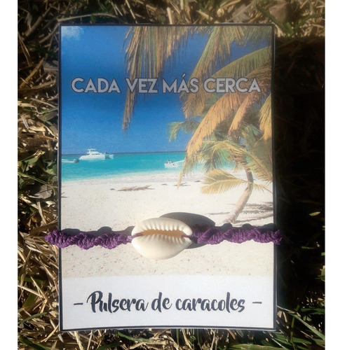 Imagen 3 de 9 de Pulsera De Caracol - Brazalete De Caracoles Pulsera Verano