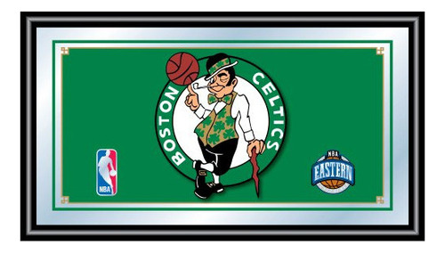 Ultra Game Boston Celtics Espejo Con Logotipo Enmarcado De L