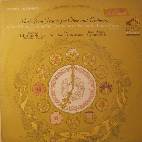 André Previn / John De Lancie Music From France For Oboe And