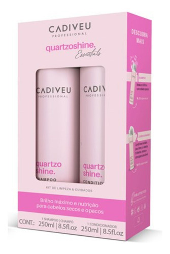 Kit Shampoo Condicionador Cadiveu Quartzo Shine By Boca Rosa