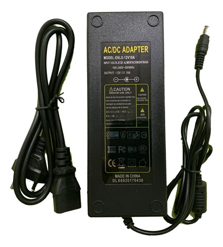 Ac Adapter Fonte 12v 10a 120w Itx / Atx Cor Preta 110v/220v