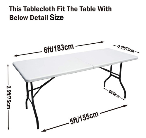 Mantel De Poliéster Elástico Verde Para Mesa Rectangular