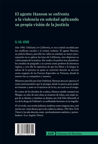 El sol verde, de Anderson, Kent. Editorial Adn, tapa blanda en español, 2019