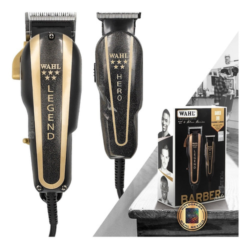 Maquina Wahl Barber Combo Legend Clipper+trimmer Profesional Cortadora Y Delineadora 