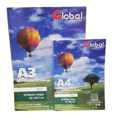 Papel Autoadhesivo Glossy Polipropileno Foto A4 1000 Hojas