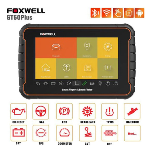 Foxwell Scanners Gt60 Multimarcas Autos Profesional Tactil