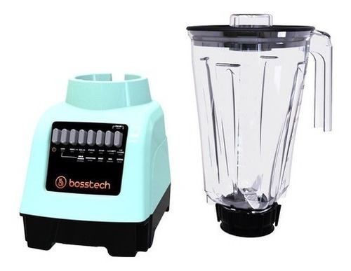 Licuadora 550w Plástico 2l Botonera 10vel Bosstech B1 Verde