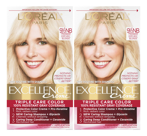 Tinte Cabello L'oreal Excellence Creme, Rubio Natural Claro