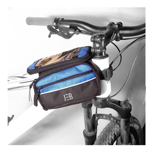 Imagen 4 de 4 de Bolso Alforja P / Bici Al Stem Con Porta Celular Jeb