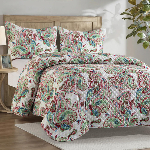 Juego De Colcha Reversible De 3 Piezas Individual Xl Lujo