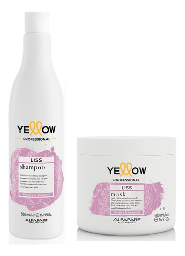 Shampoo+ Mascarilla Yellow Liss Keratin - mL a $105