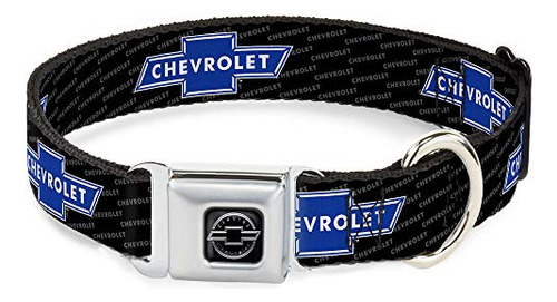 Collar Perro Chevy Bowtie Con Hebilla Cinturón - 1puLG