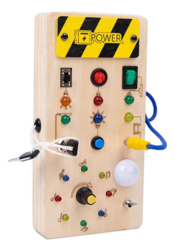 Aplicable A Tablero Led Ocupado Tablero Sensorial De Madera