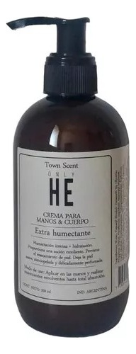 Crema Para Manos Y Cuerpo Town Scent Only He X 250 Ml