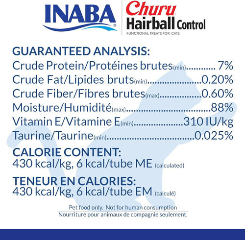 Churu Snack Para Gatos Control De Bolas De Pelo 24 Tubos