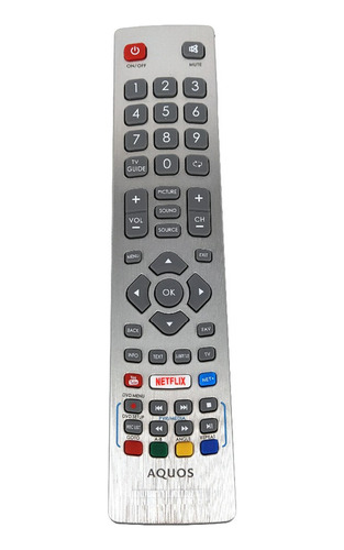 Control Remoto For Televisor Led Inteligente Sharp Aquos Hd