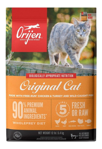 Imagen 1 de 5 de Orijen Cat Kitten Pollo Pavo Pescado Gatos Cachorros 5.45kg