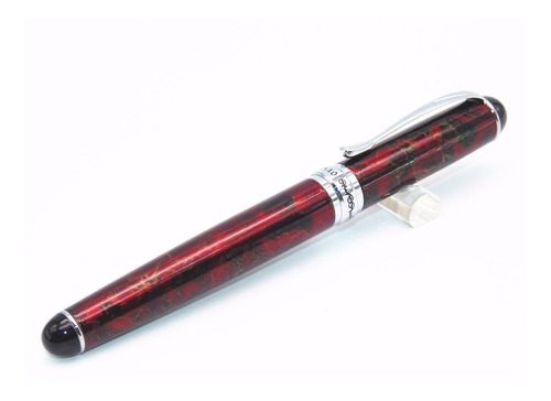 Imagen 2 de 3 de Pluma Fuente Marca Jinhao Modelo X750 Color Lava Roja