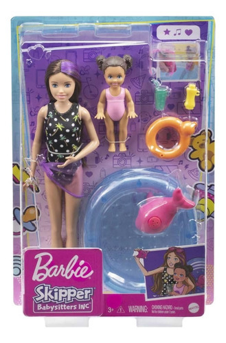 Barbie Skipper Niñera Día De Alberca