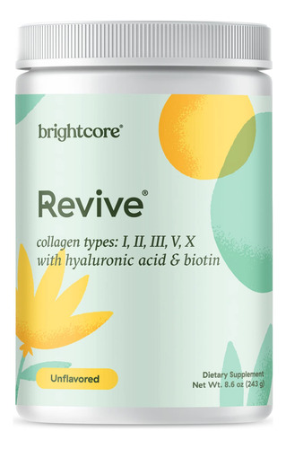 Brightcore Nutrition Revive - Polvo De Proteina De Colageno 