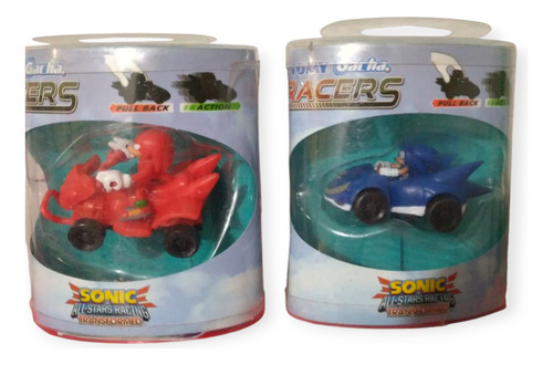 Carro Fricción Sonic All Stars Racing Knuckles Y Sonic 5cm