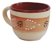 Comprar Juego 4 Tazas Cafeteras. Decoración Engobe Artesanal