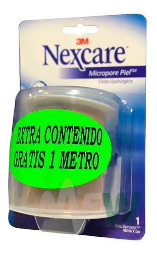 3 M Micropore Piel Cinta Quirúrgica 48mm X 5 M, Nexcare