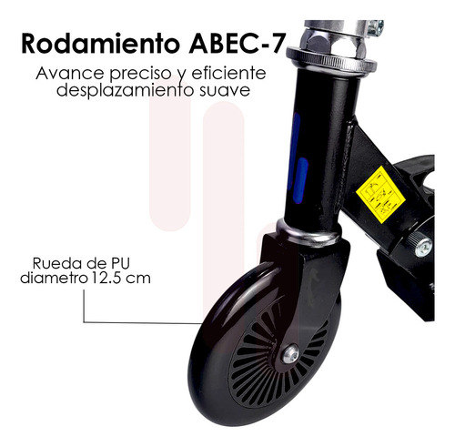 Scooter Patin Del Diablo Niños Altura Ajustable Iciqlo Color Azul