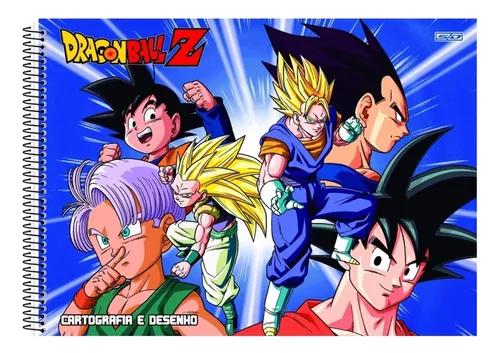 Caderno de Caligrafia A5 no Tema Dragon Ball Z