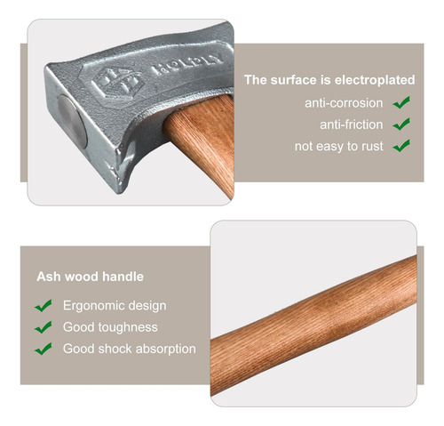 Holdly Magnet Roofing Hatchet, Hatchet De Techos De Cara De