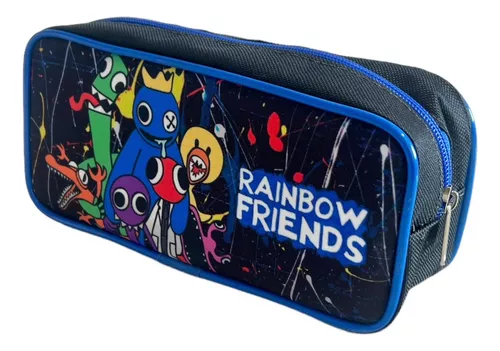 Kit Mochila Escolar Rainbow Friends Azul Bobao Jogo Roblox