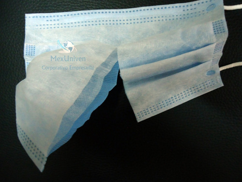 Cubreboca Tricapa Termosellaco C/ajustador Nasal Paq.100 Pzs