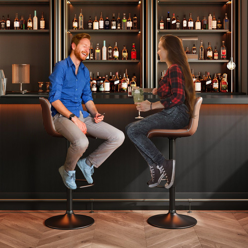 Cuisinsmart Juego De 2 Taburetes De Bar Giratorios