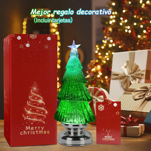 Light Up Christmas Snow Globe Con 8 Canciones De Navidad