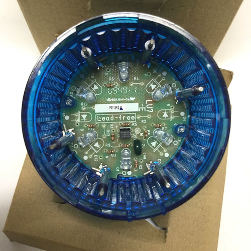 Patlite Lu7-e-b Stack Light Tower Led Blue Lens Lamp Mod Ssb