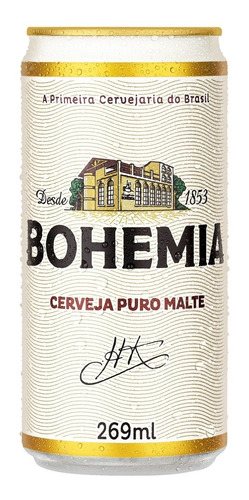 Cerveja Bohemia Puro Malte 269ml - Pack Com 15 Unidades