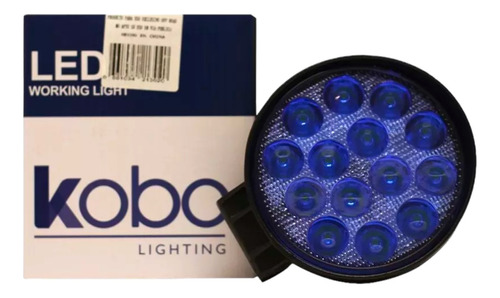 Faro 14 Led 42w 6cm Profundidad Azul 12v/24v Ideal Fumigador