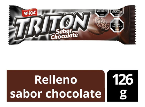 Galleta Triton Mckay 126 Gr Chocolate(3 Unidades)-super