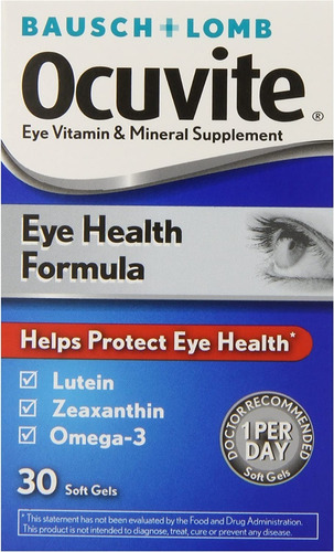 Preservision | Ocuvite Fórmula Salud Ocular | 30 Softgels