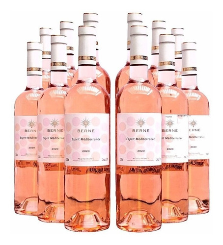 Vinho Esprit Mediterranée Rose Promoção Kit Com 12 Garrafas