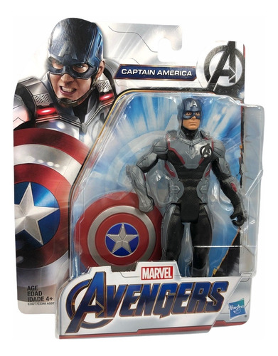 Hasbro Avengers Marvel Capitan America Traje Endgame 15 Cm 
